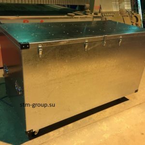 Ящик оцинкованная сталь 1000х700х800 на колесах