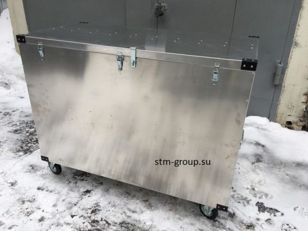 Ящик алюминиевый 1200х600х800 на колесах